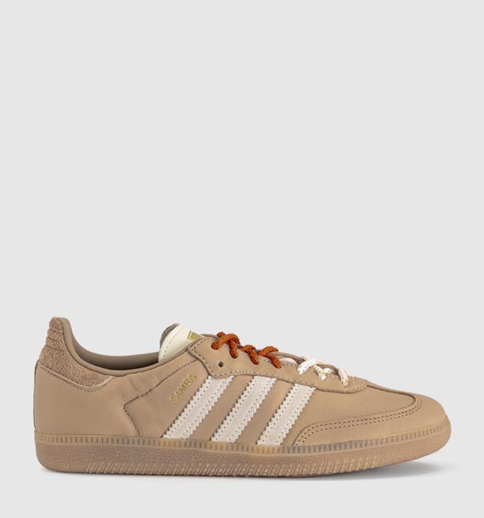 adidas Samba OG Trainers Magic Beige Cream White Cardboard