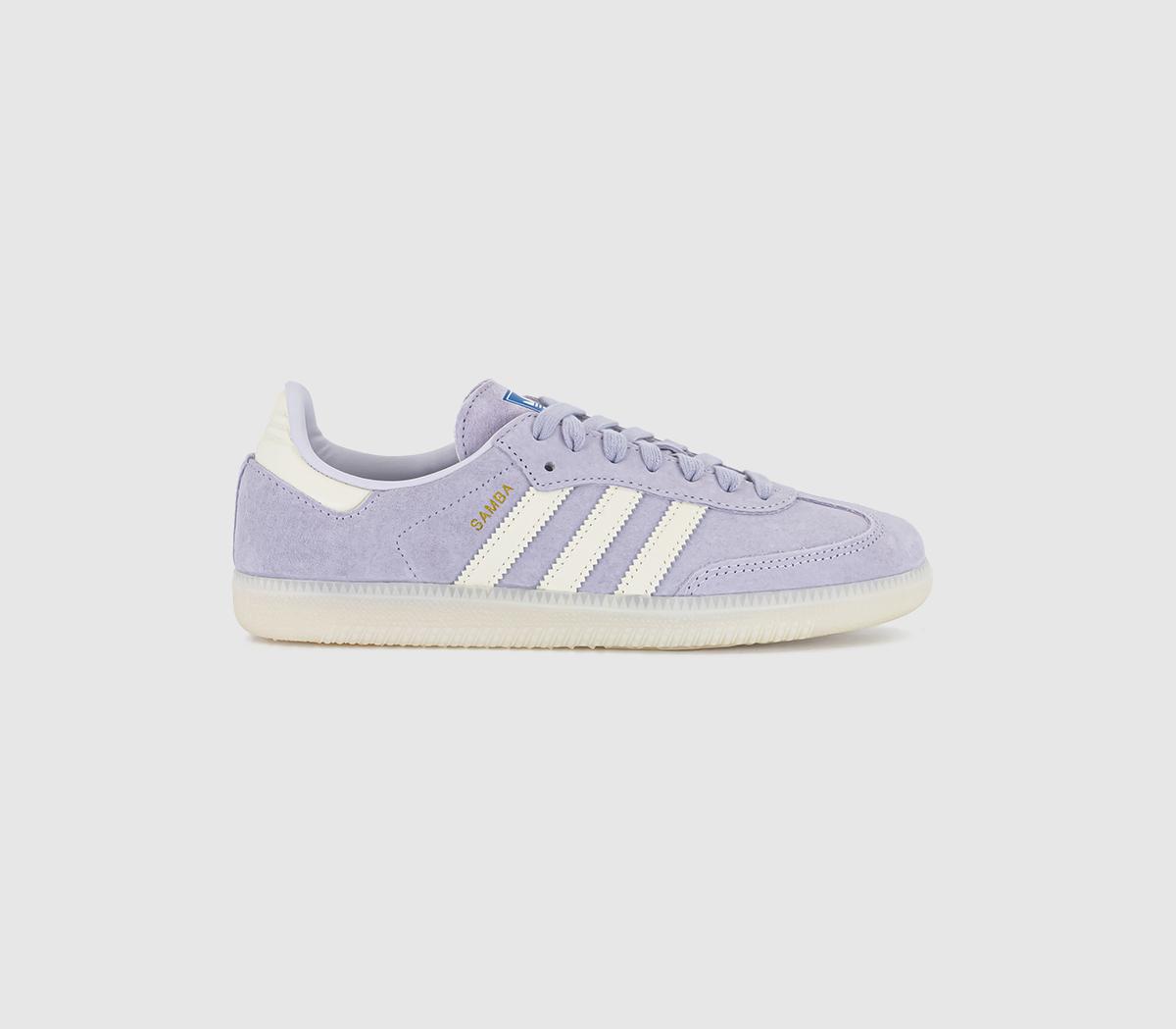 adidasSamba OG TrainersSilver Dawn Chalk White Offwhite