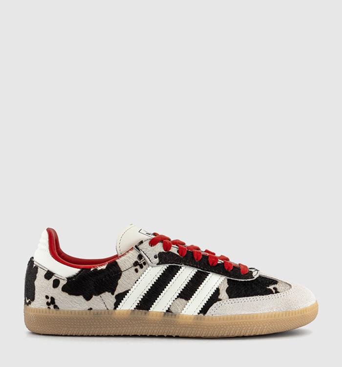 adidas Samba OG Trainers Cow Print Aurora Coffee White Gum