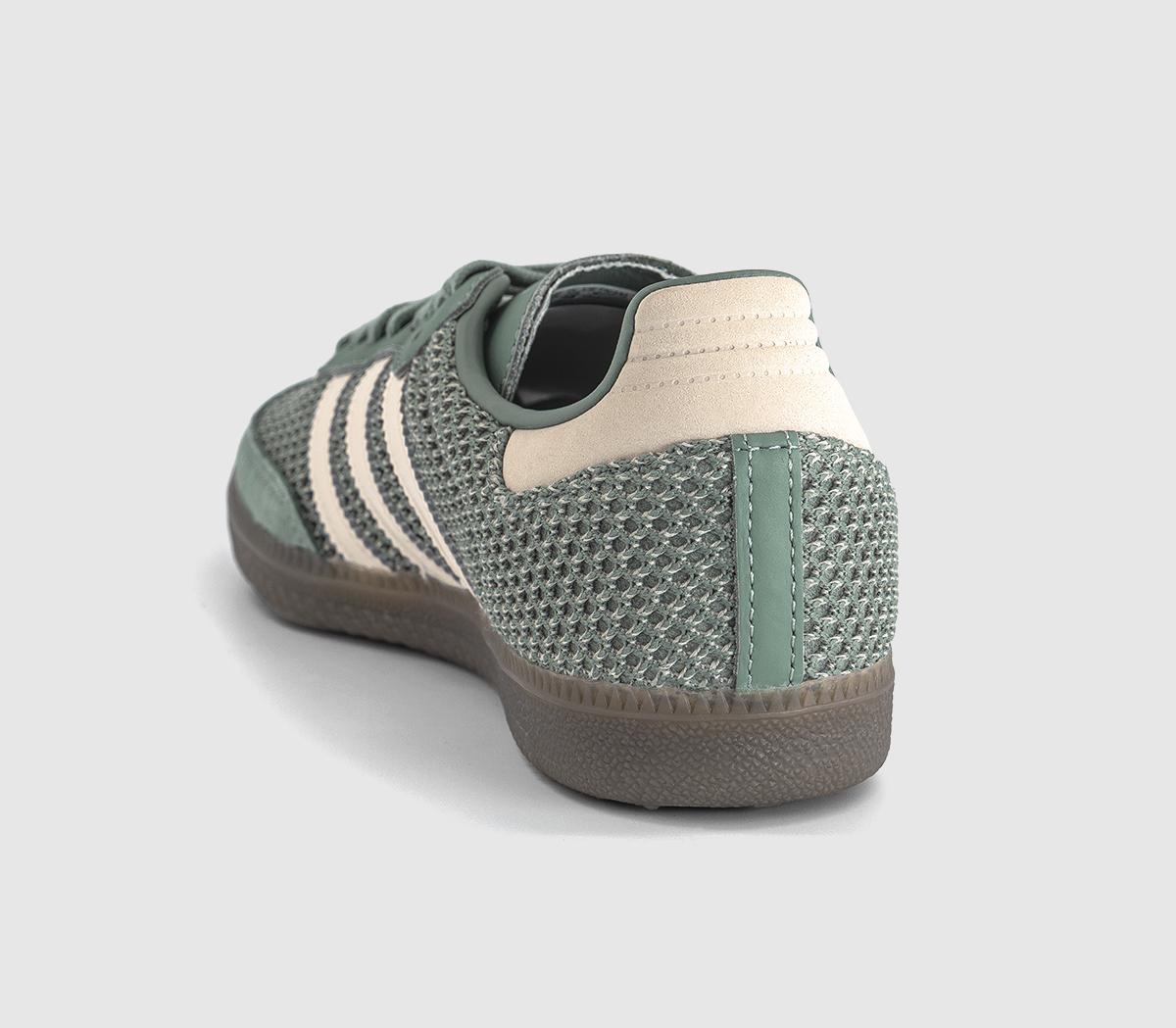 adidasSamba OG TrainersSilver Green Wonder White Gold Metallic