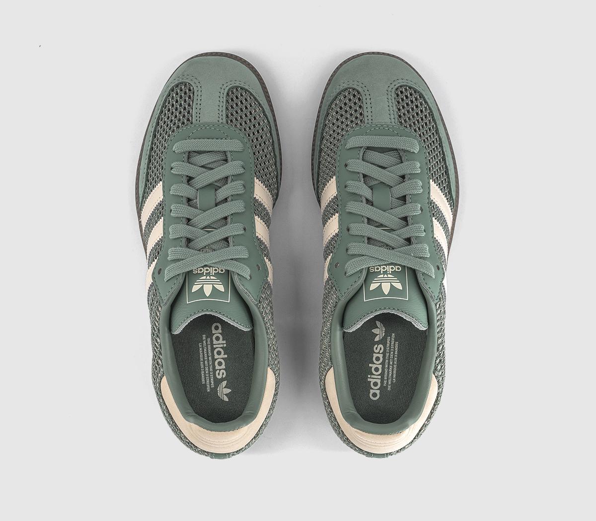 adidasSamba OG TrainersSilver Green Wonder White Gold Metallic