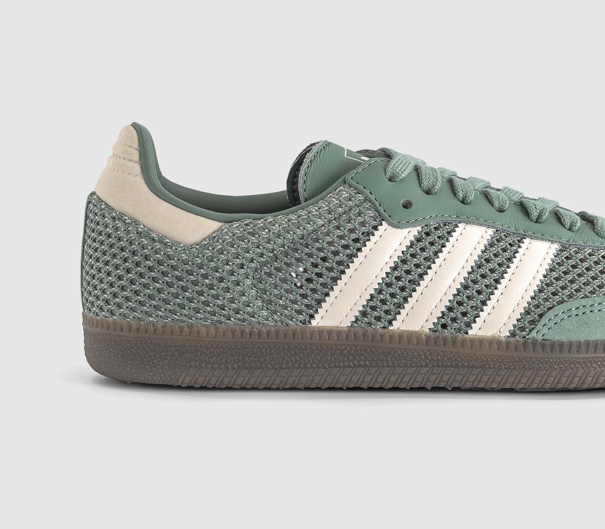 adidasSamba OG TrainersSilver Green Wonder White Gold Metallic