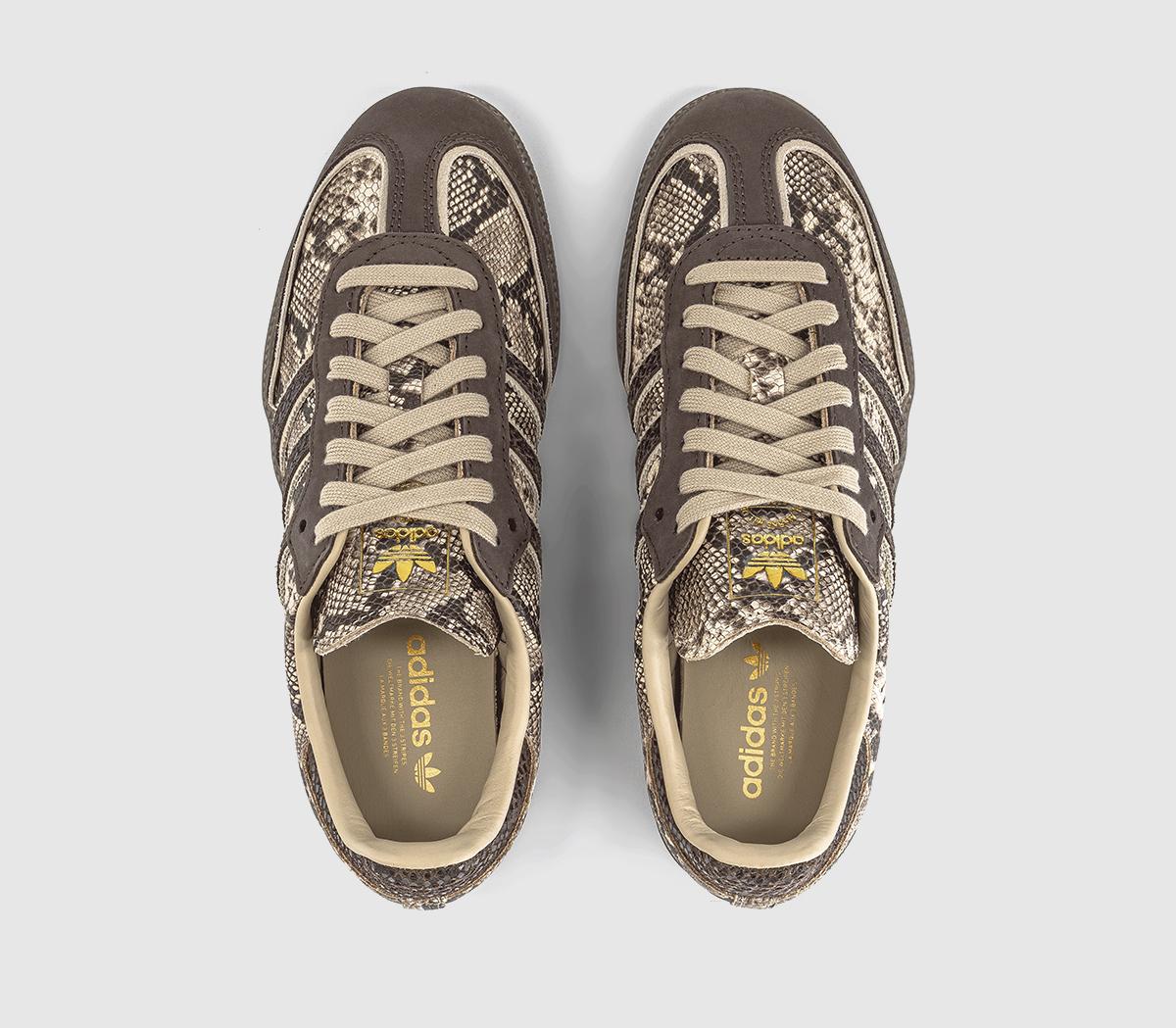 adidasSamba OG TrainersSnake Skin Brown Khaki Gum