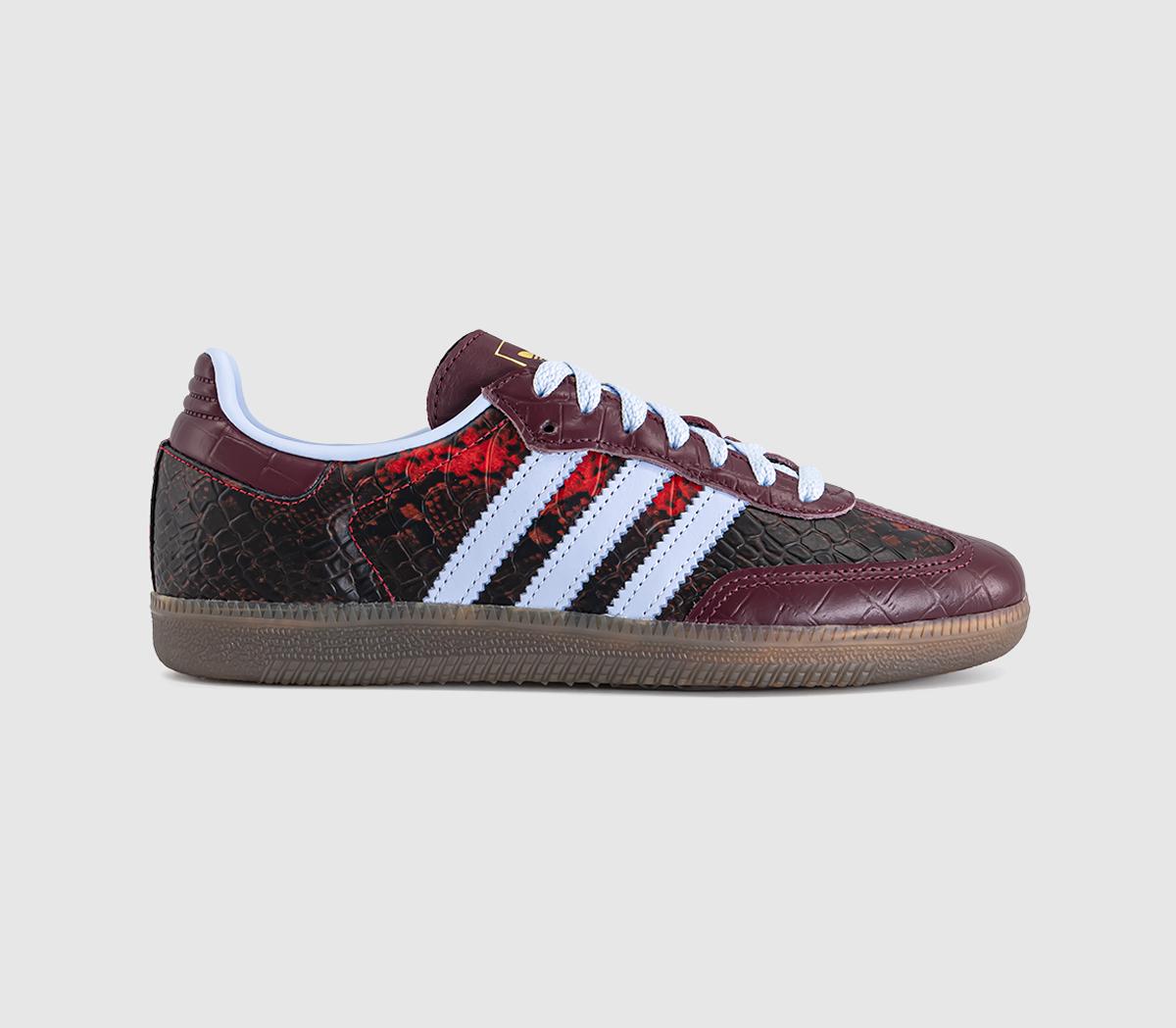 adidasSamba OG TrainersSnake Maroon Blue Dawn Gold Metallic