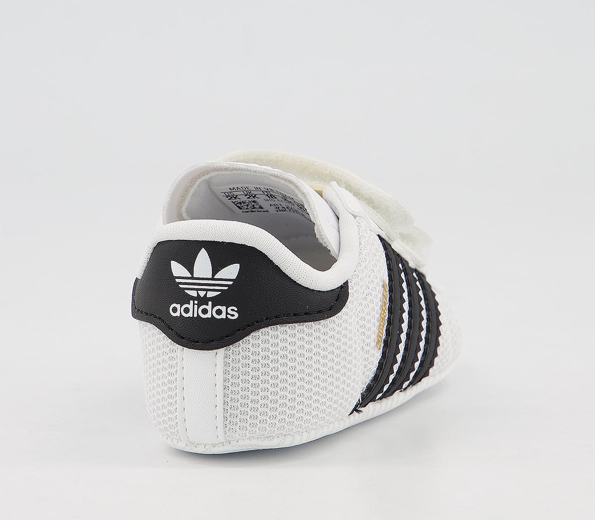 adidasSuperstar Crib BootiesWhite Black White