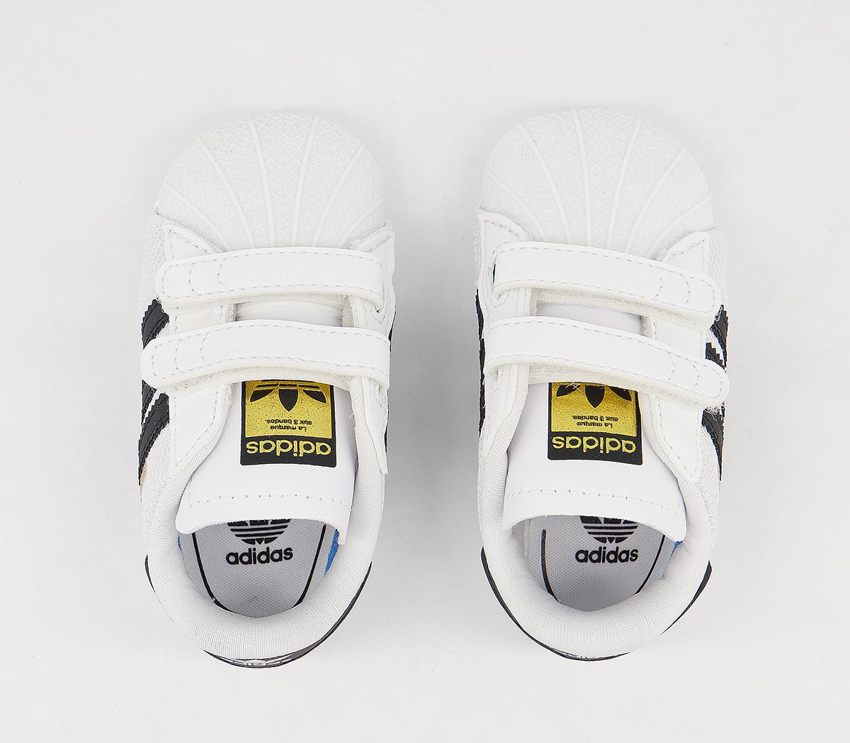 adidasSuperstar Crib BootiesWhite Black White