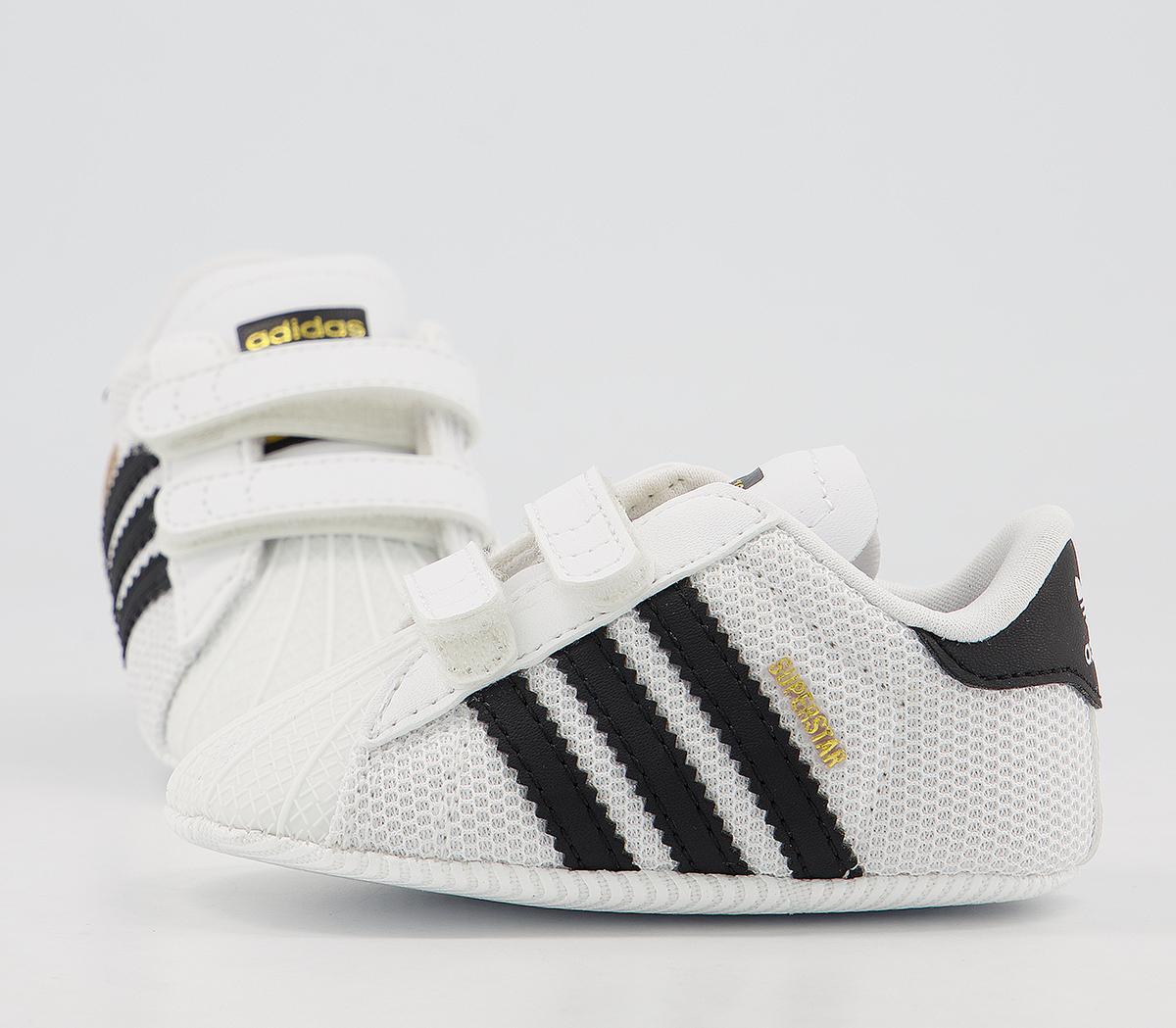adidasSuperstar Crib BootiesWhite Black White
