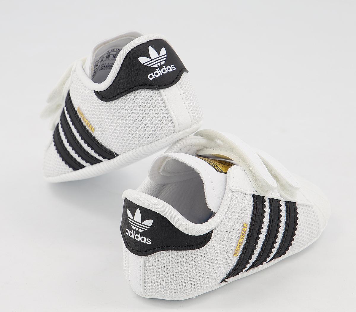 adidasSuperstar Crib BootiesWhite Black White