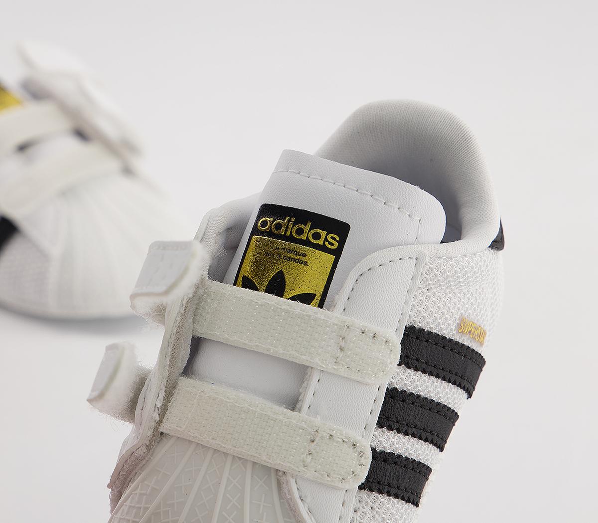 adidasSuperstar Crib BootiesWhite Black White