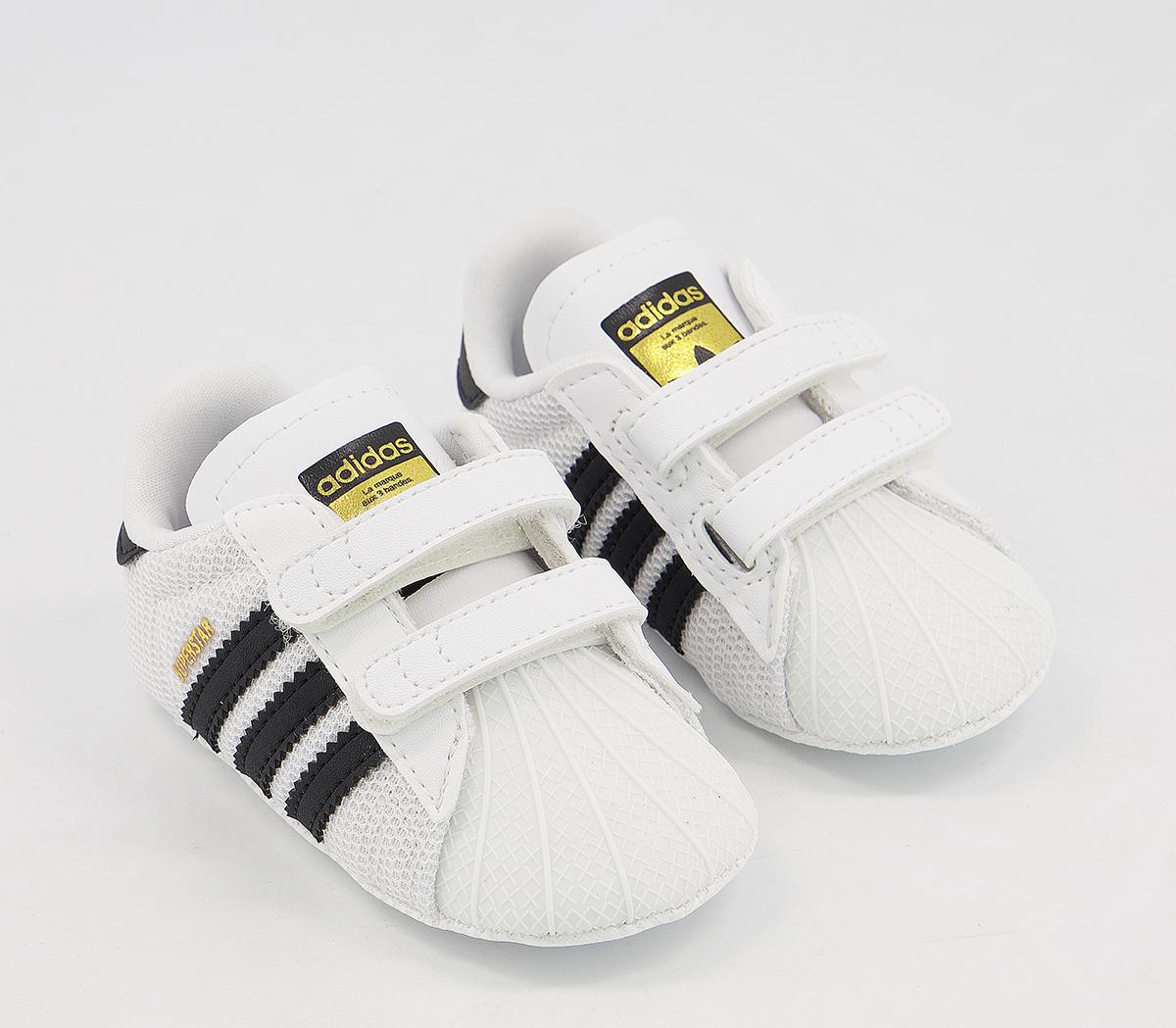 adidasSuperstar Crib BootiesWhite Black White