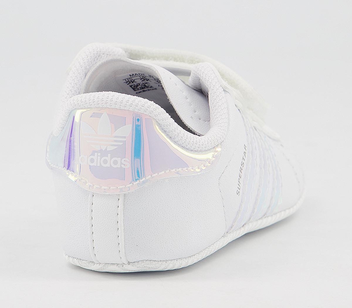 adidas Superstar Crib Booties adidas Superstar Crib Booties White Irridecent