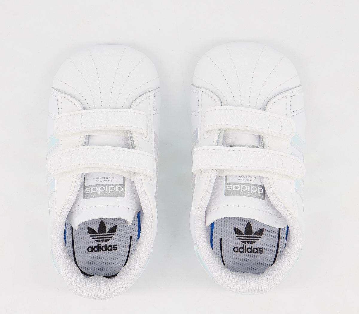adidas Superstar Crib Booties adidas Superstar Crib Booties White Irridecent