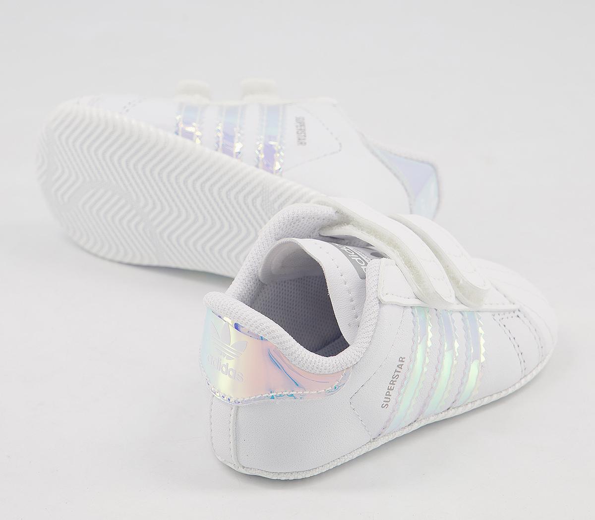 adidas Superstar Crib Booties adidas Superstar Crib Booties White Irridecent