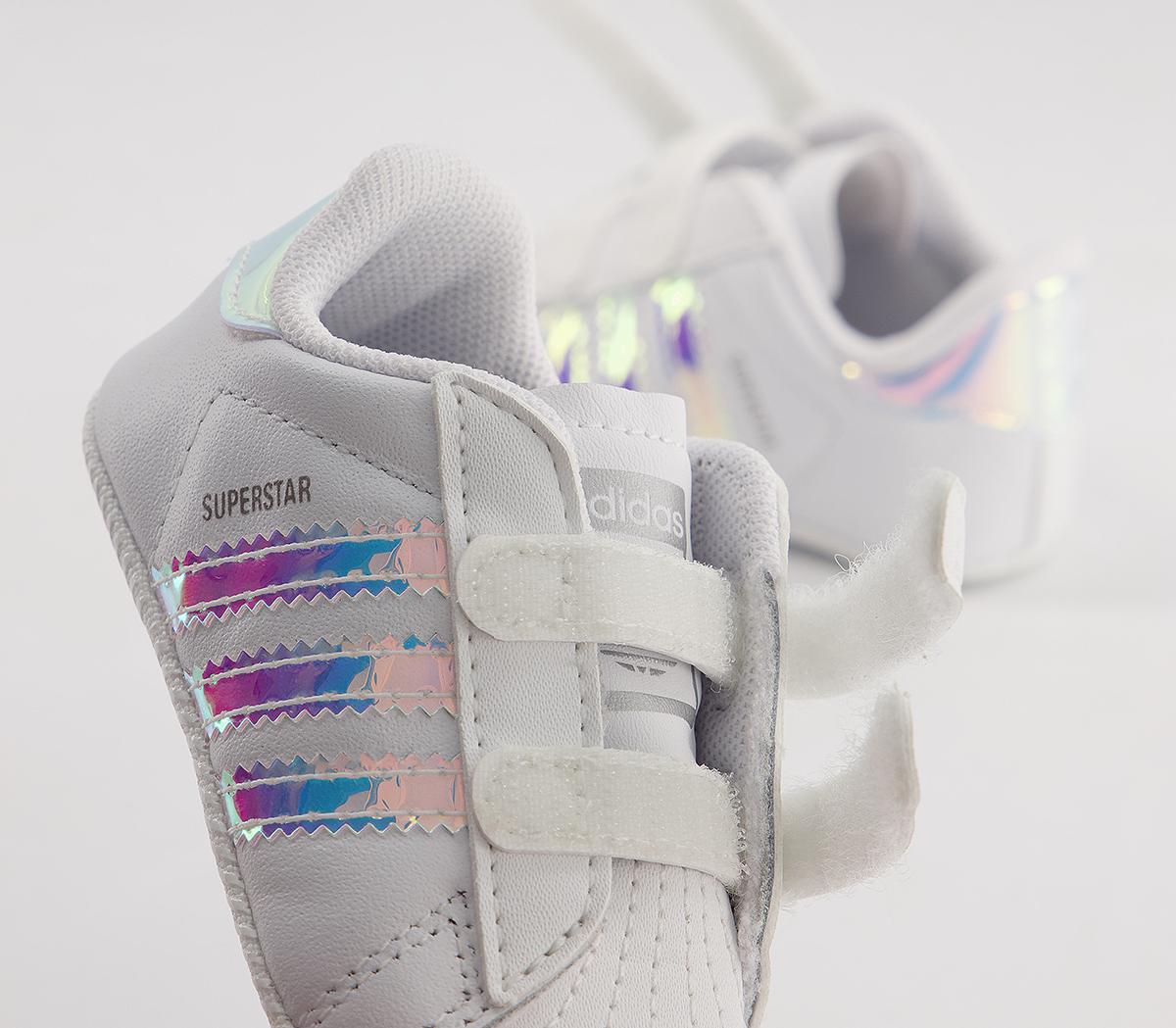adidas Superstar Crib Booties adidas Superstar Crib Booties White Irridecent