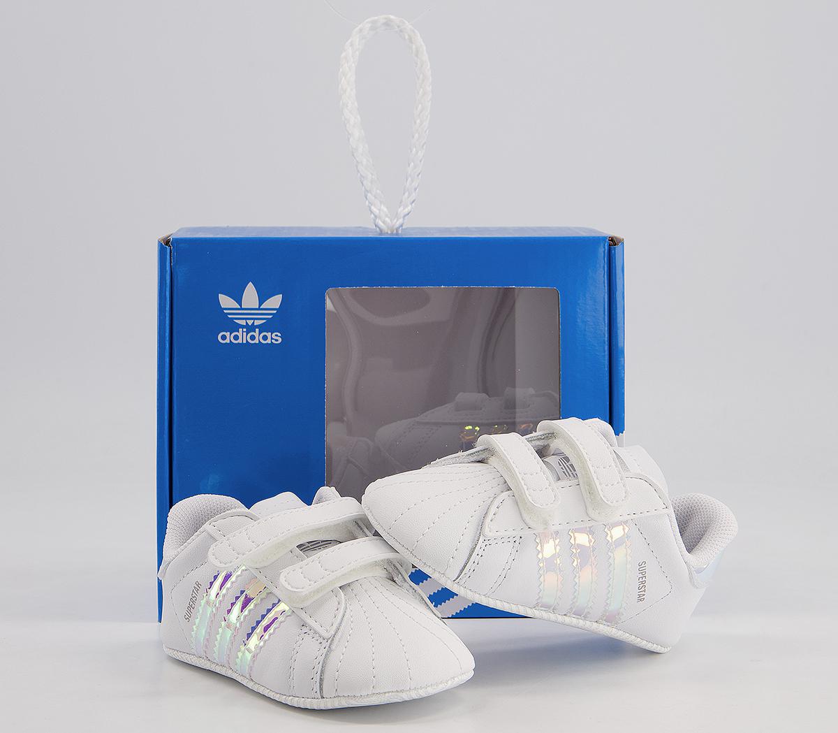 adidas Superstar Crib Booties adidas Superstar Crib Booties White Irridecent