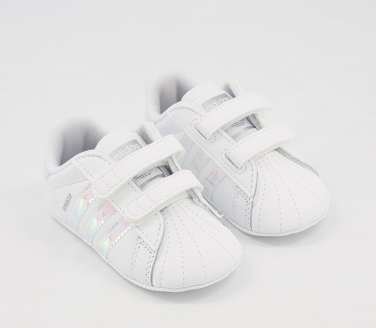 adidas Superstar Crib Booties adidas Superstar Crib Booties White Irridecent