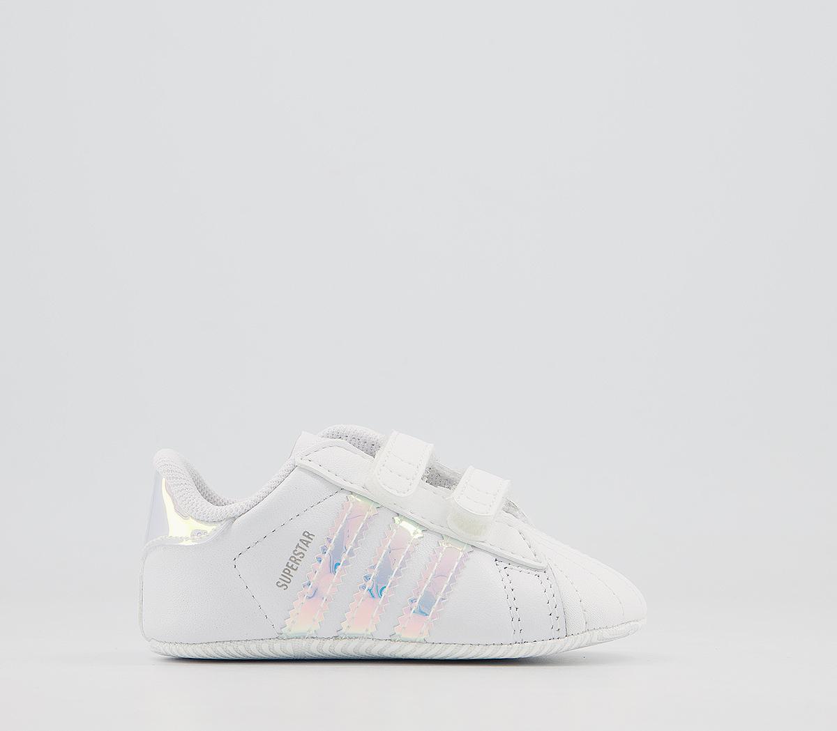 adidasSuperstar Crib Booties adidasSuperstar Crib BootiesWhite Irridecent