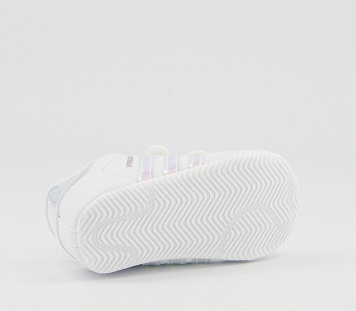 adidas Superstar Crib Booties adidas Superstar Crib Booties White Irridecent