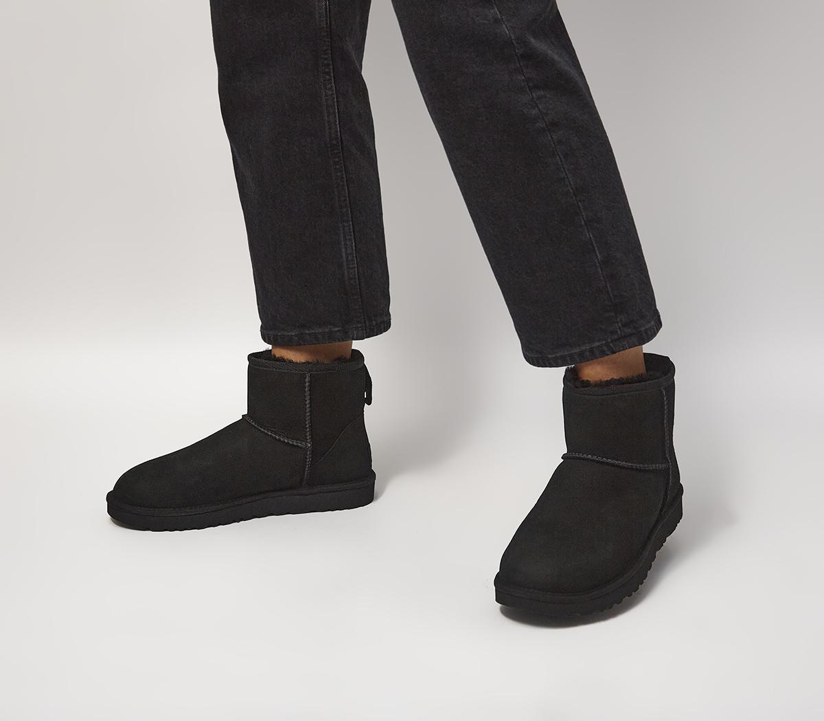 ugg black classic mini