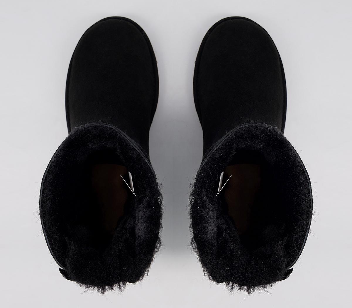 UGG Bailey Bow II Calf Boots UGG Bailey Bow II Calf Boots Black Suede