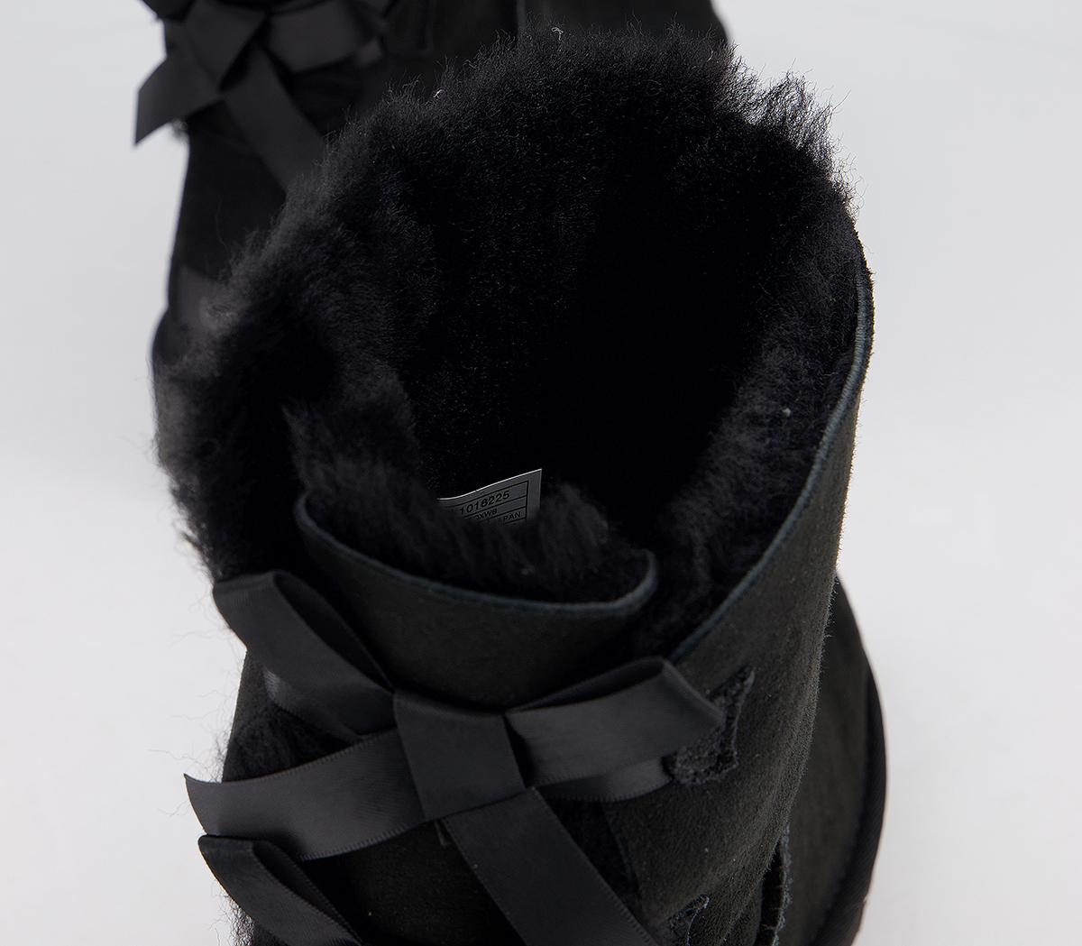 UGG Bailey Bow II Calf Boots UGG Bailey Bow II Calf Boots Black Suede