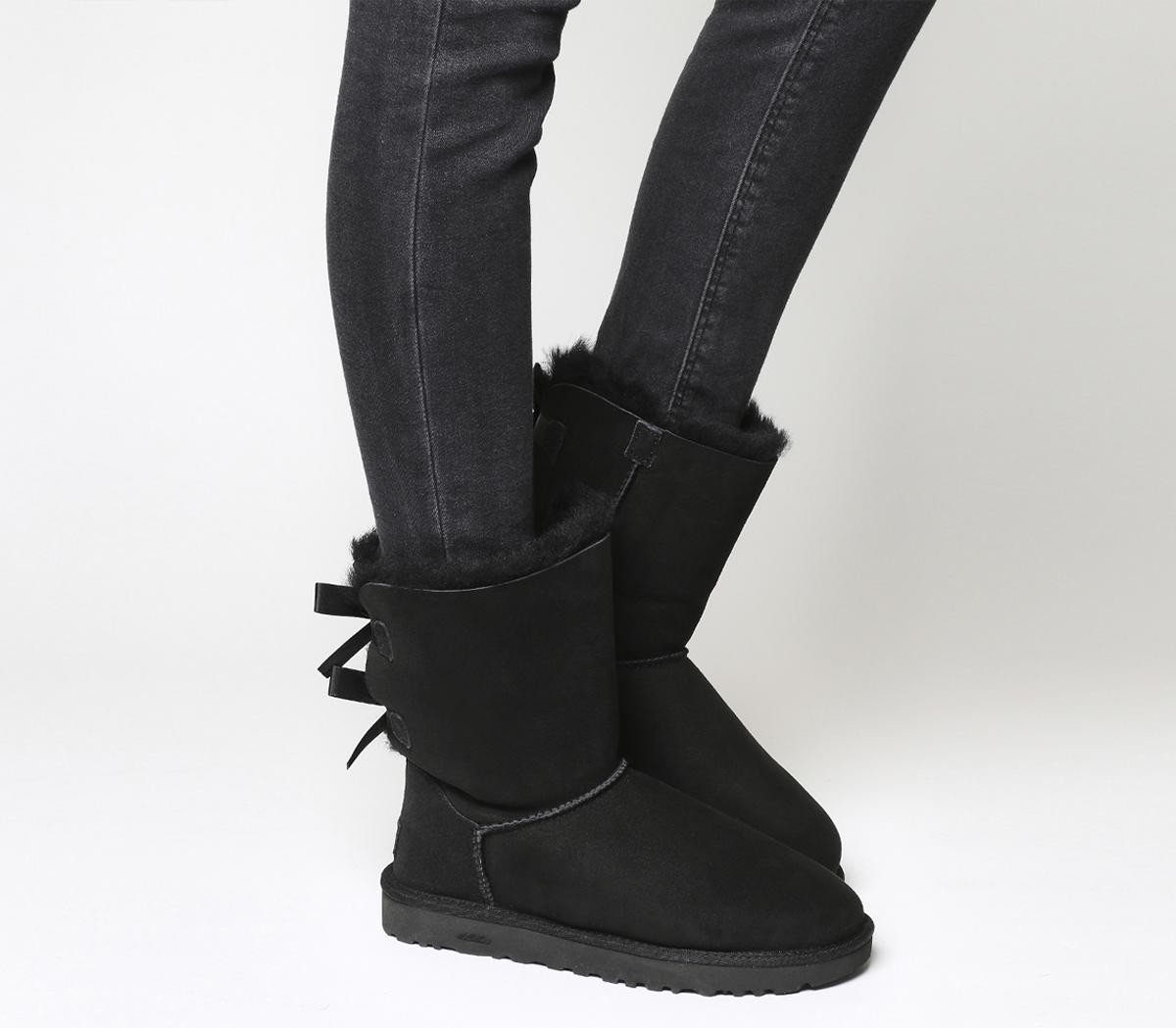 Black ugg boots with on sale bows