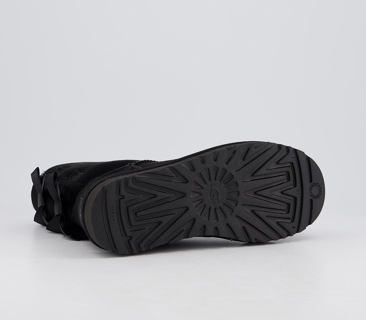UGG Bailey Bow II Calf Boots UGG Bailey Bow II Calf Boots Black Suede