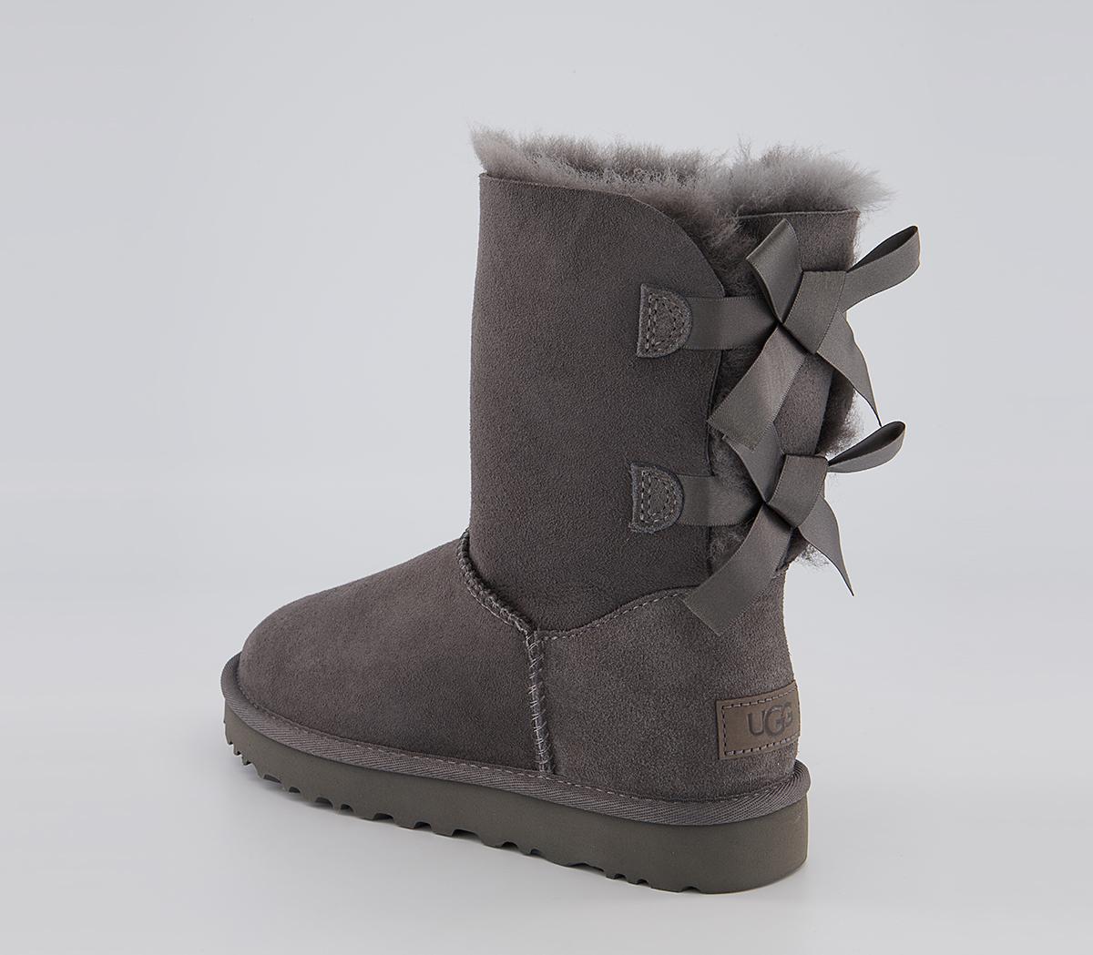 UGG Bailey Bow II Calf Boots Grey - Ankle Boots