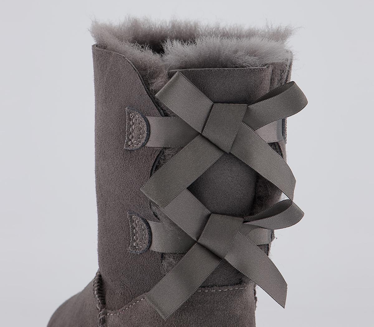 Ugg Bailey Grey Uggs Size UGG SHORT BAILEY BOW II GREY GRAY WATER
