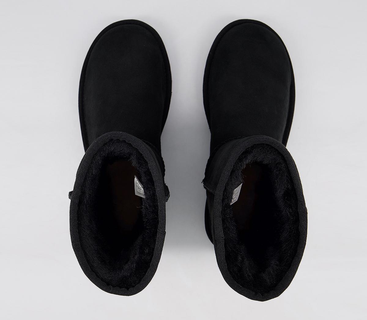 UGG Classic Short II Boots UGG Classic Short II Boots Black Suede