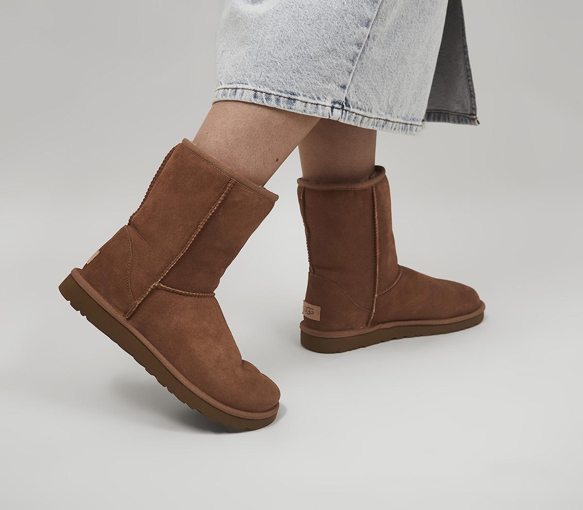 ugg classic short chestnut womens