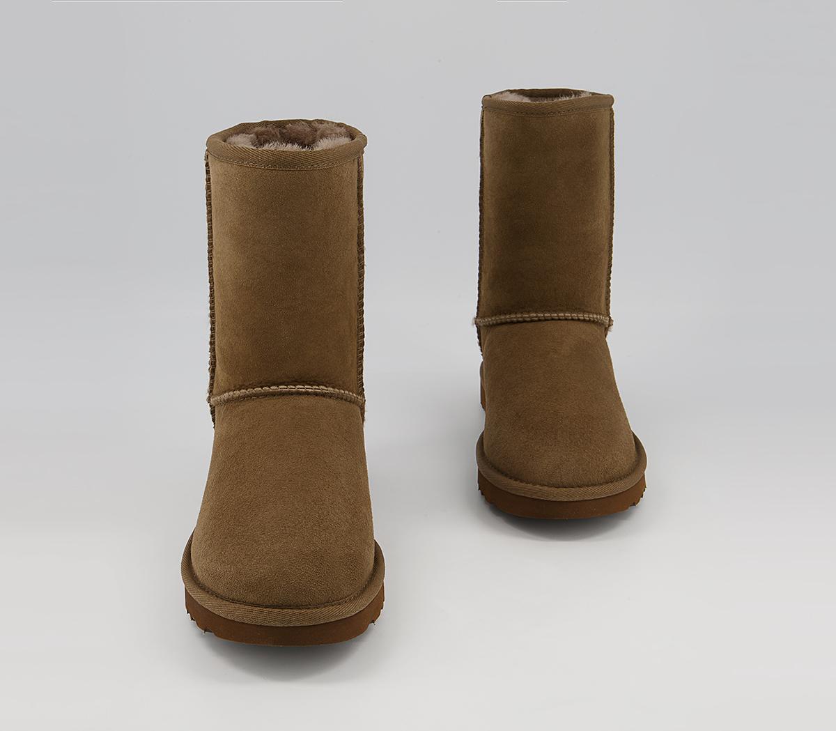 Ugg Classic Short Ii Boots Hickory Womens Ankle Boots 9163