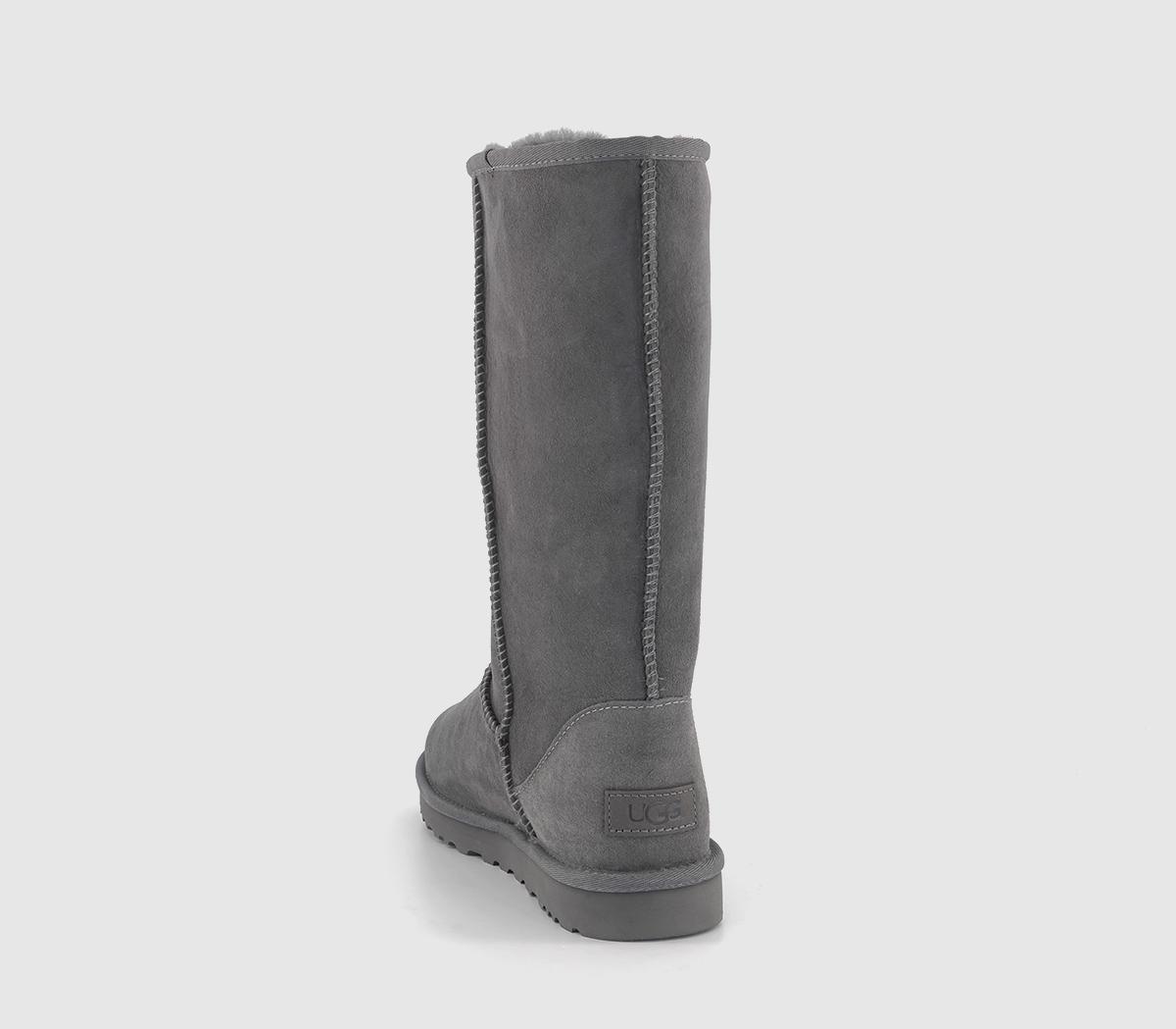 UGG Classic Tall II Boots Grey Suede - Women's Knee High Boots