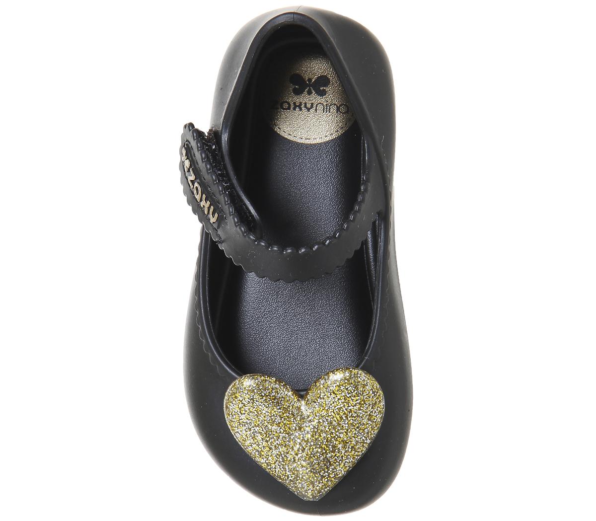 Zaxy Baby Heart Zaxy Baby Heart Black Gold Glitter