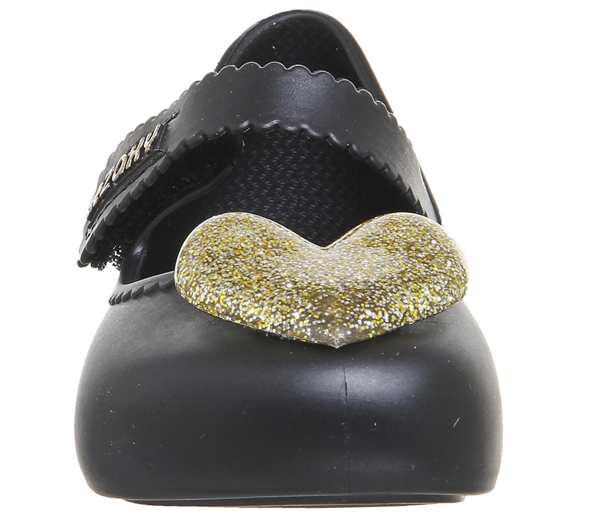 Zaxy Baby Heart Zaxy Baby Heart Black Gold Glitter