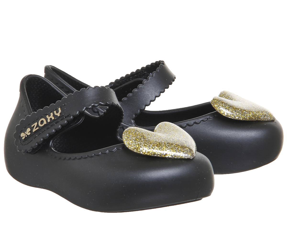 Zaxy Baby Heart Zaxy Baby Heart Black Gold Glitter