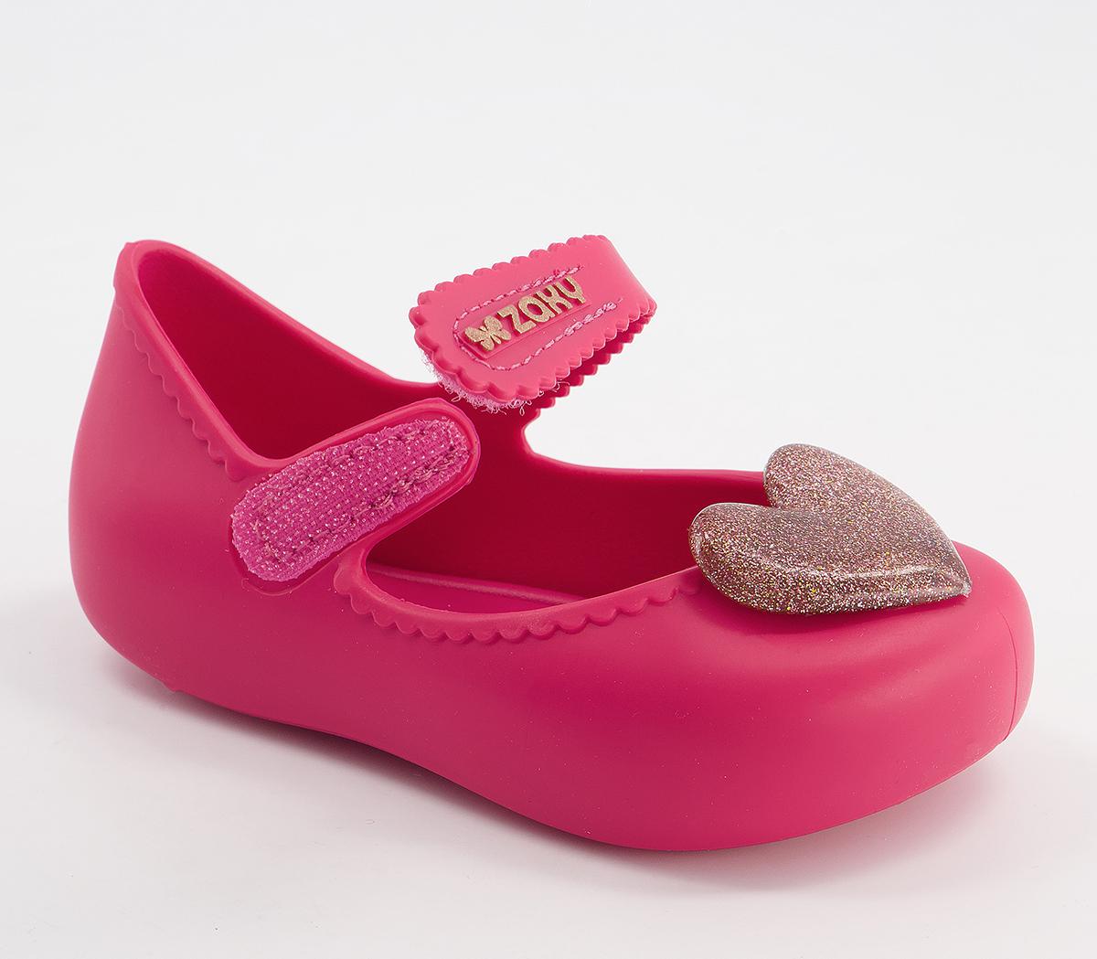 ZaxyBaby Heart ShoesPink Gold Glitter