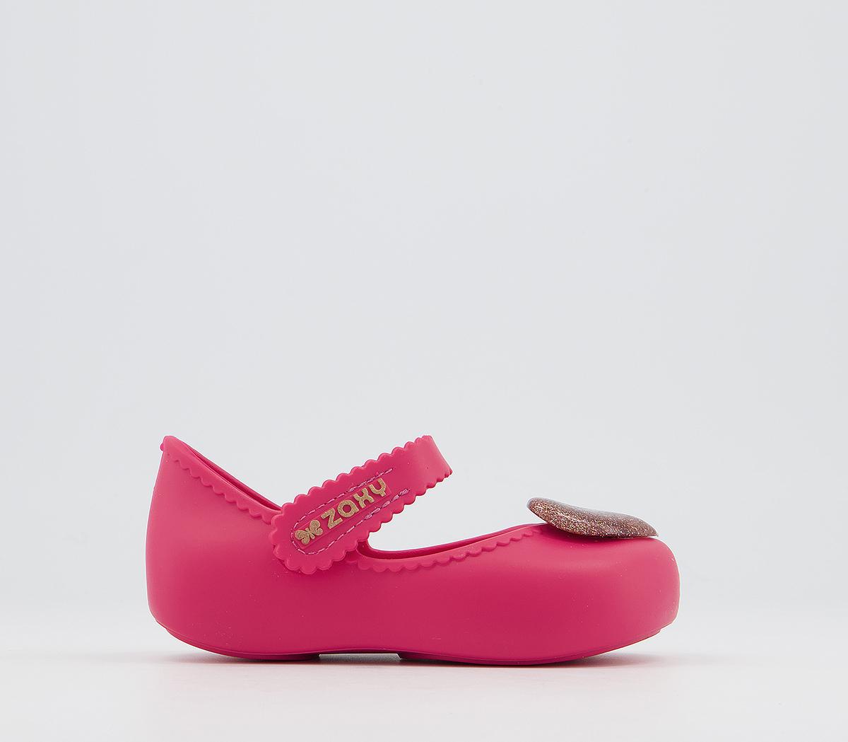 ZaxyBaby Heart ShoesPink Gold Glitter