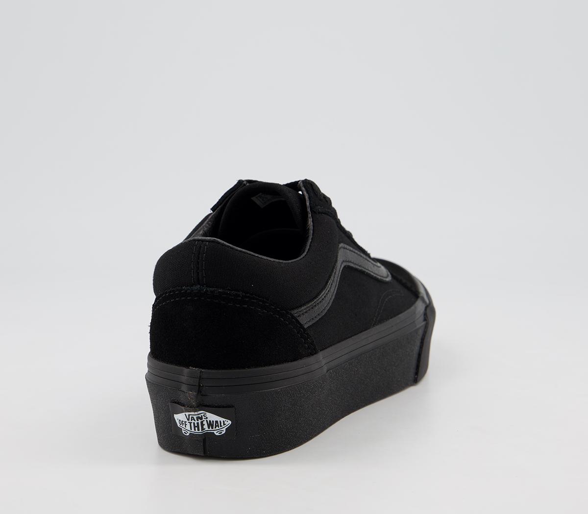 Vans Old Skool Platform Trainers Vans Old Skool Platform Trainers Black
