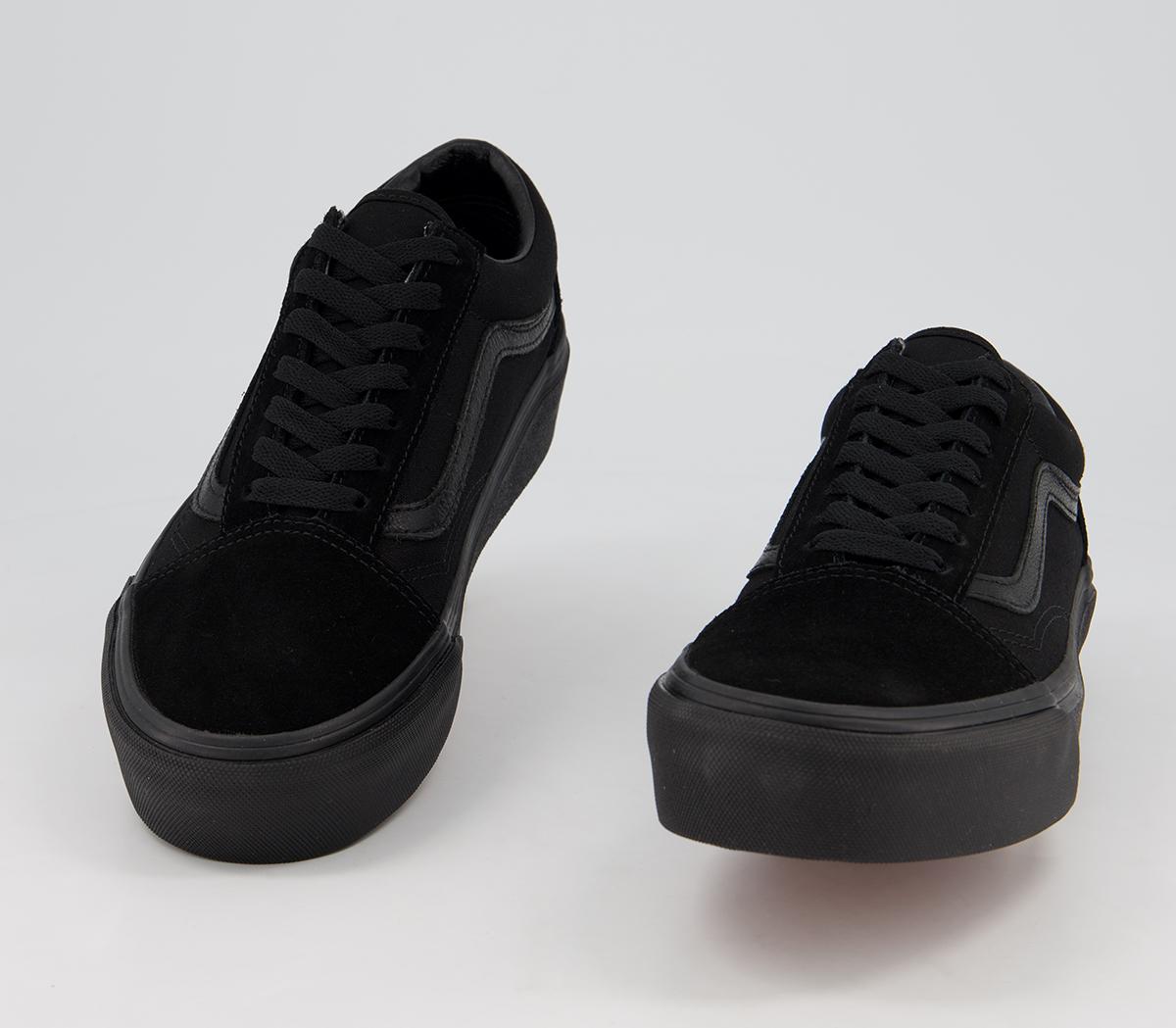 Vans Old Skool Platform Trainers Vans Old Skool Platform Trainers Black