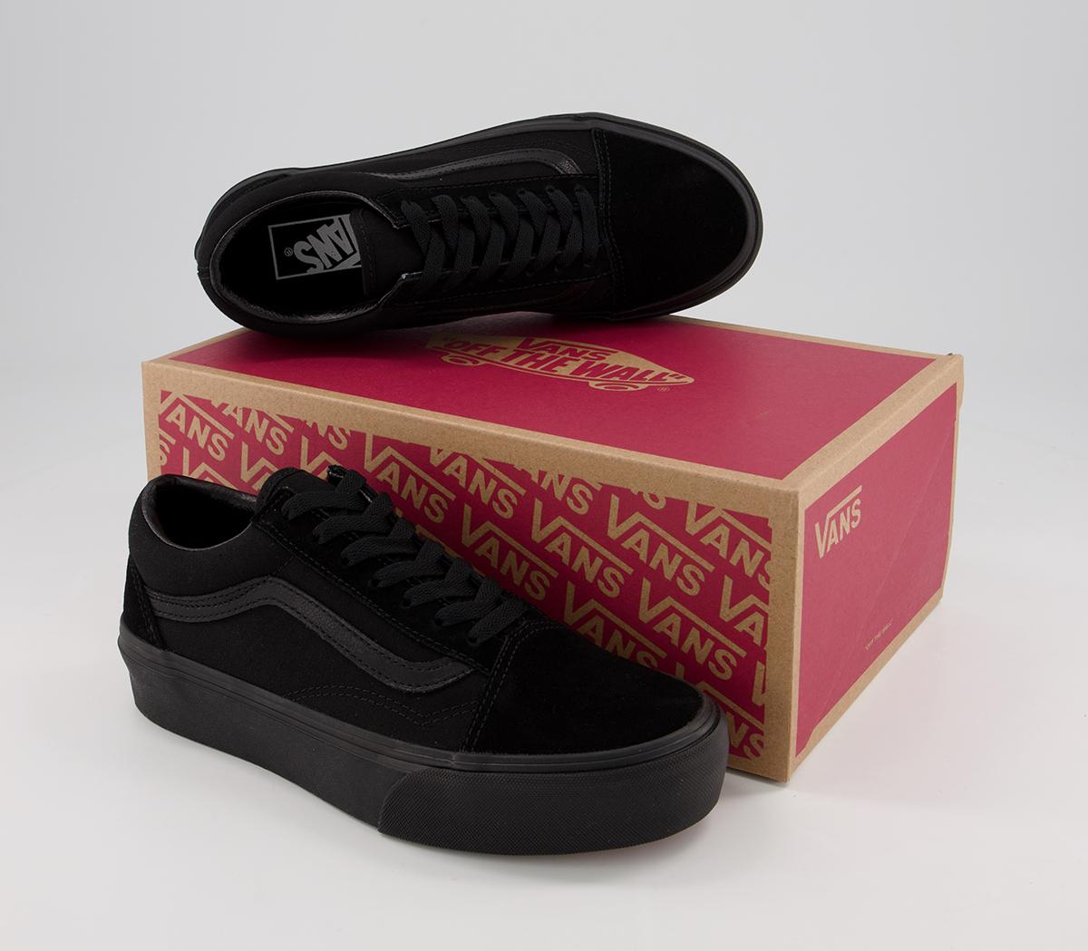 Vans Old Skool Platform Trainers Vans Old Skool Platform Trainers Black