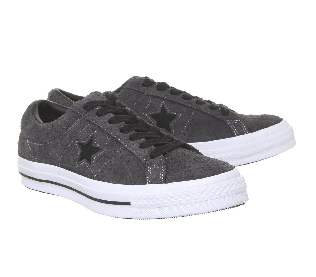 ConverseOne Star TrainersAlmost Black White