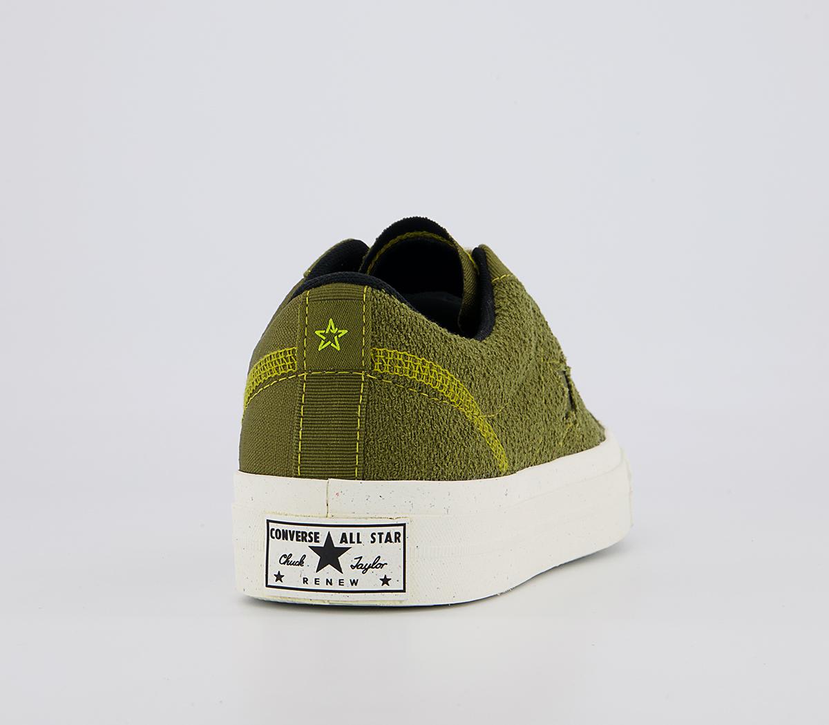 Converse One Star Trainers Converse One Star Trainers Dark Moss Renew