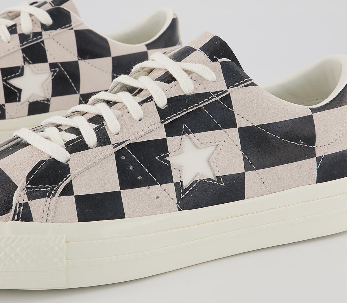 Converse One Star Trainers Converse One Star Trainers Blocked White Black White