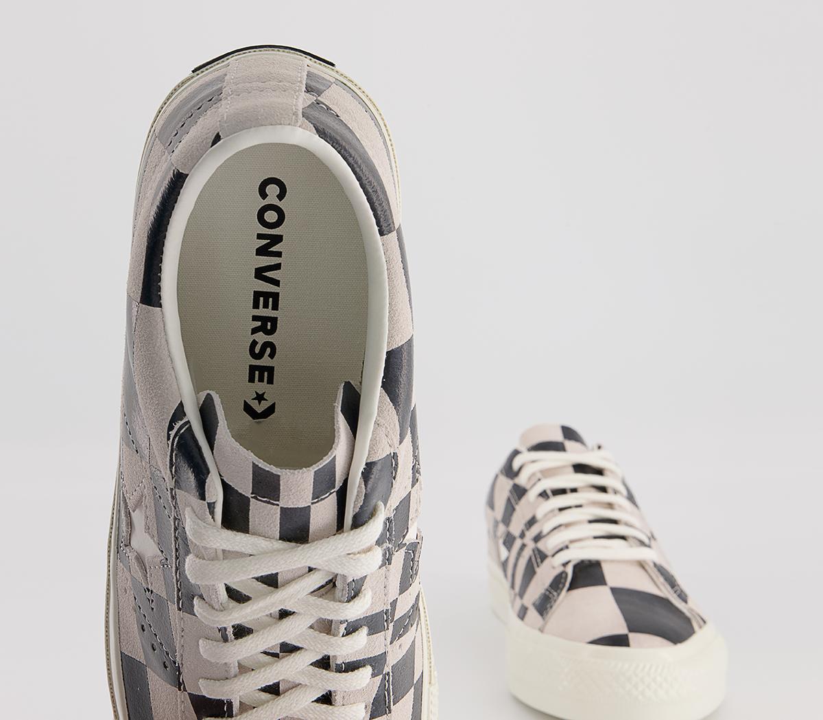 Converse One Star Trainers Converse One Star Trainers Blocked White Black White