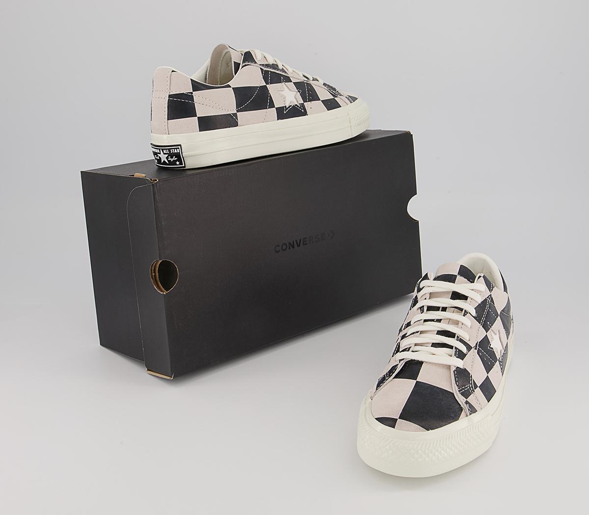 Converse One Star Trainers Converse One Star Trainers Blocked White Black White