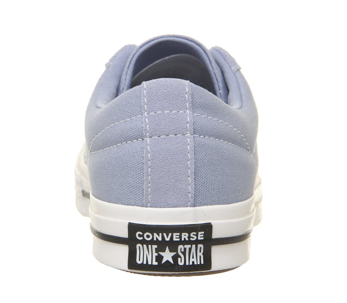 ConverseOne Star TrainersIndigo Fog White Black