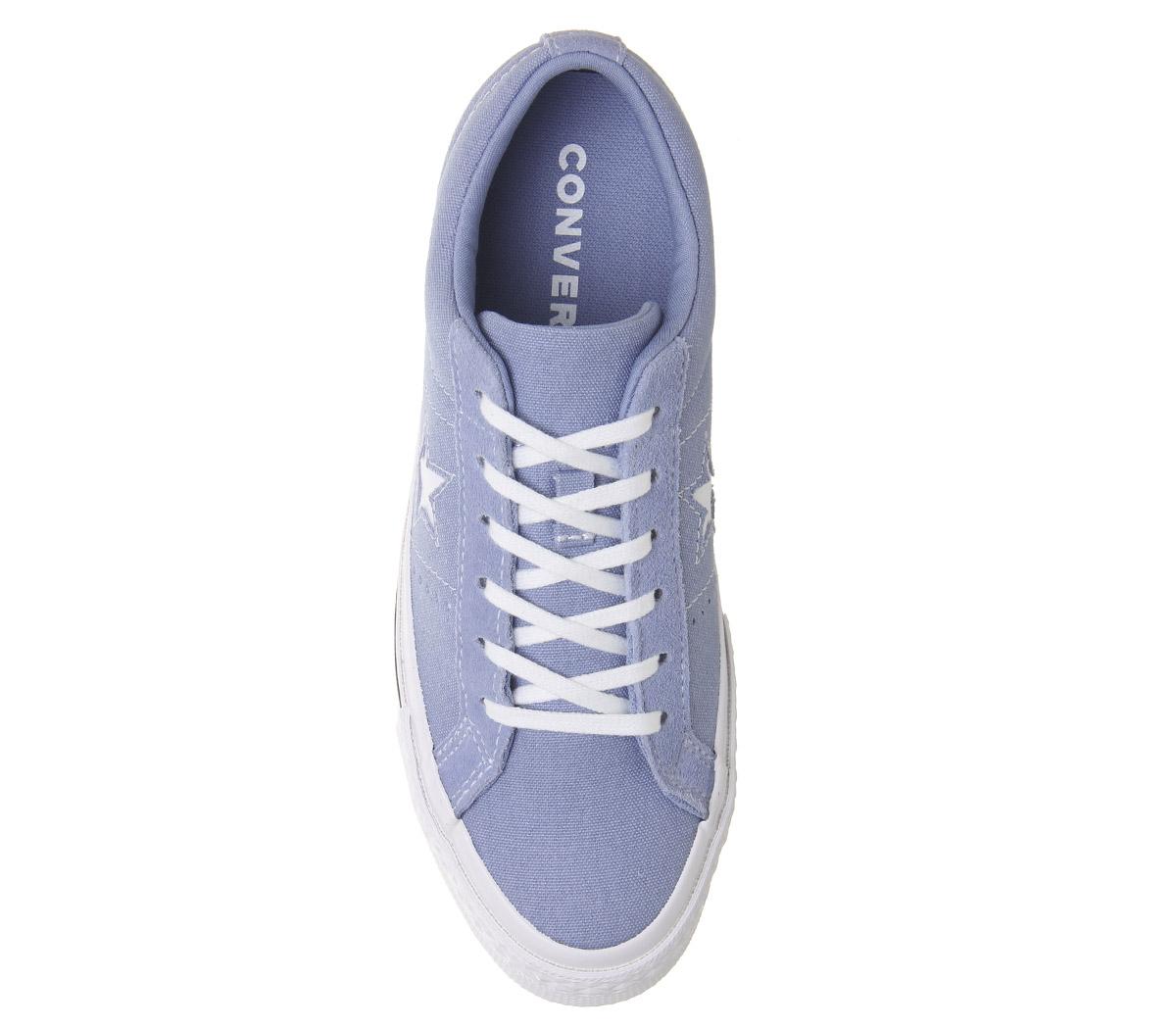 ConverseOne Star TrainersIndigo Fog White Black