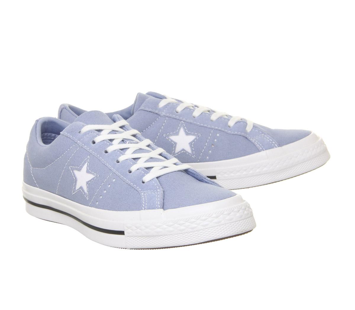 ConverseOne Star TrainersIndigo Fog White Black