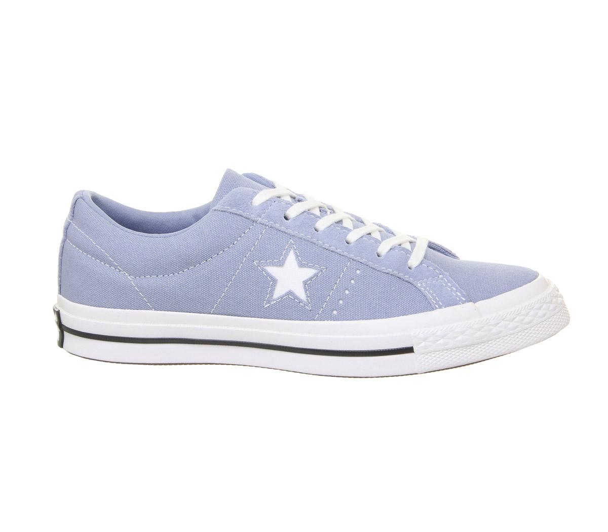 ConverseOne Star TrainersIndigo Fog White Black